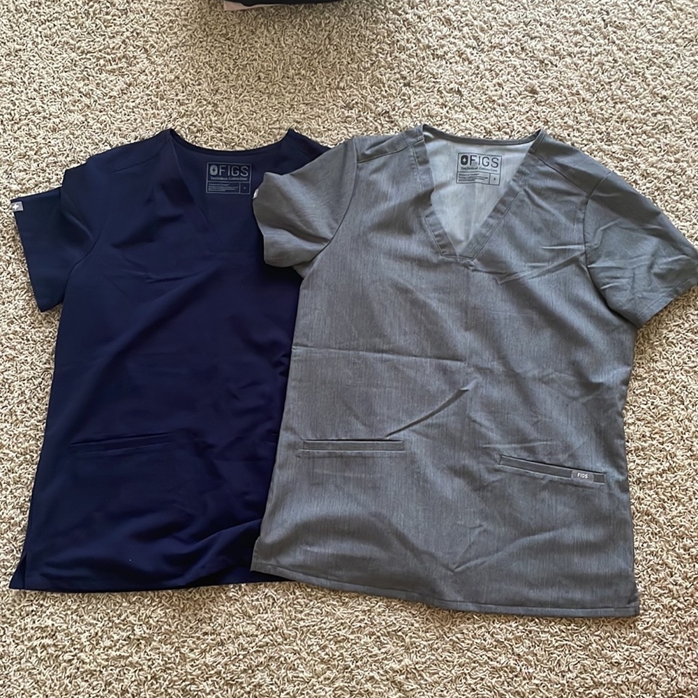 Figs Scrub Tops Set of Two